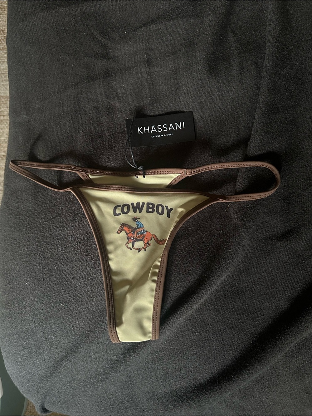 Khassani Cowboy Graphic Bikini Bottoms